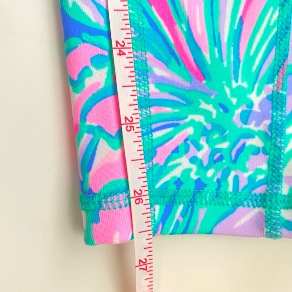 Sale! Lilly Pulitzer Aqua Weekender High Rise Legging in Multi In Full Bloom, M - Picture 11 of 11